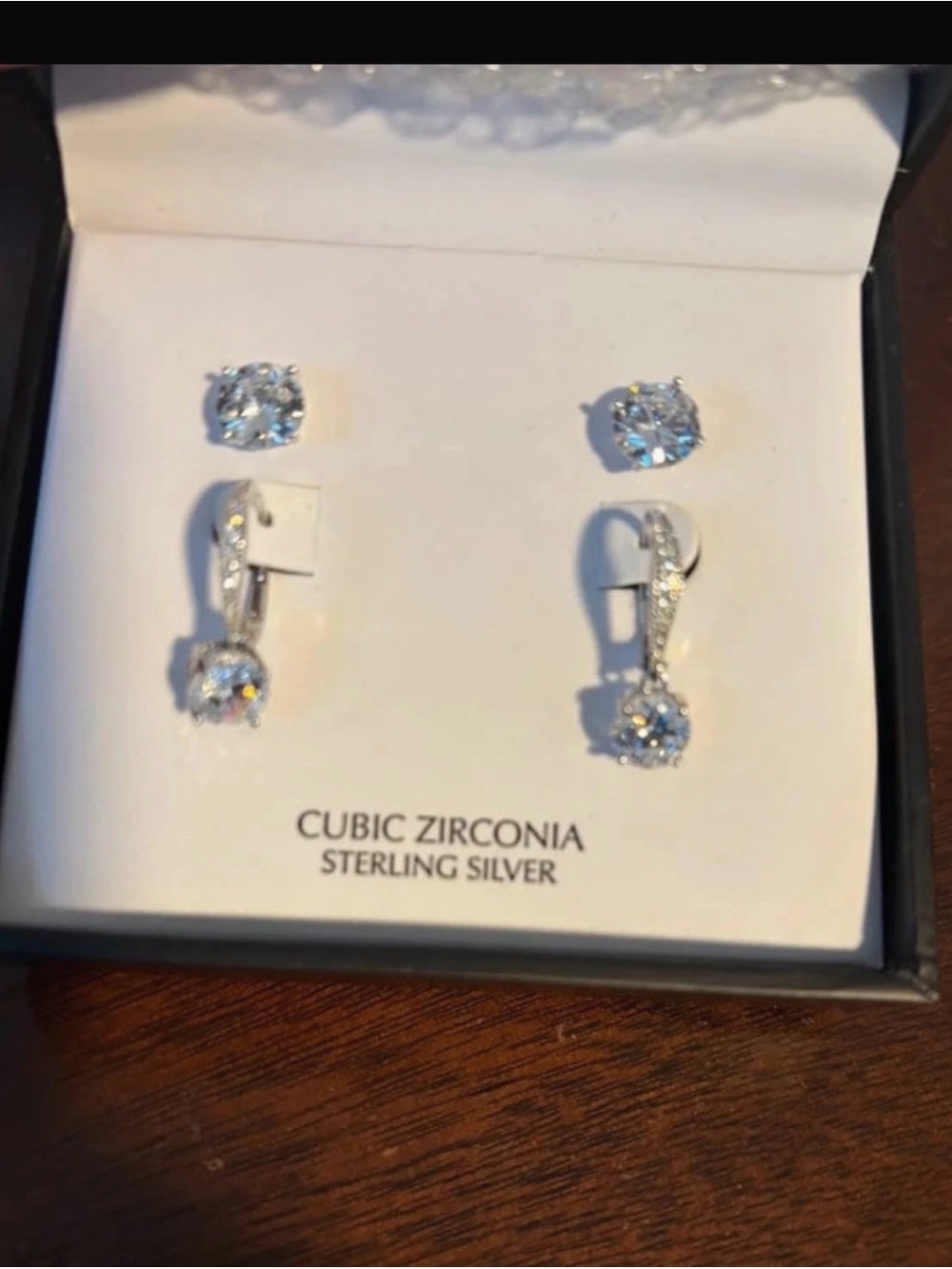 Giani Bernini Sterling Silver Cubic Zirconia Earrings - Clear